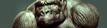 Silver Back Gorilla Sculpt, Zbrush