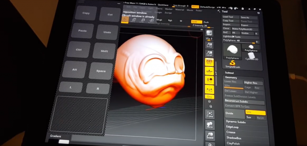 duet pro with zbrush